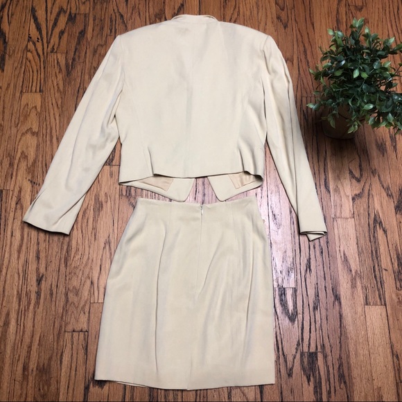 Tahari Cream Women's Two-Piece Skirt Set - Picture 6 of 8